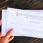 Gourmandise School Gift Certificates