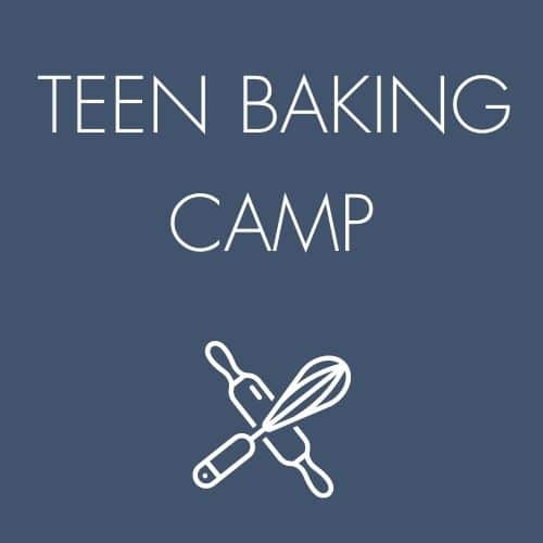 Teen baking camp icon