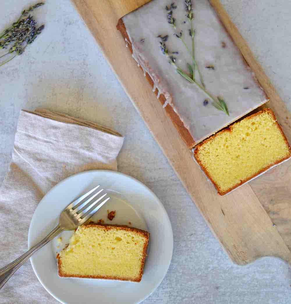 lemon lavender pound cake