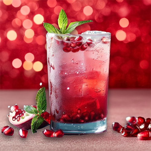 Pomegranate Mojitos